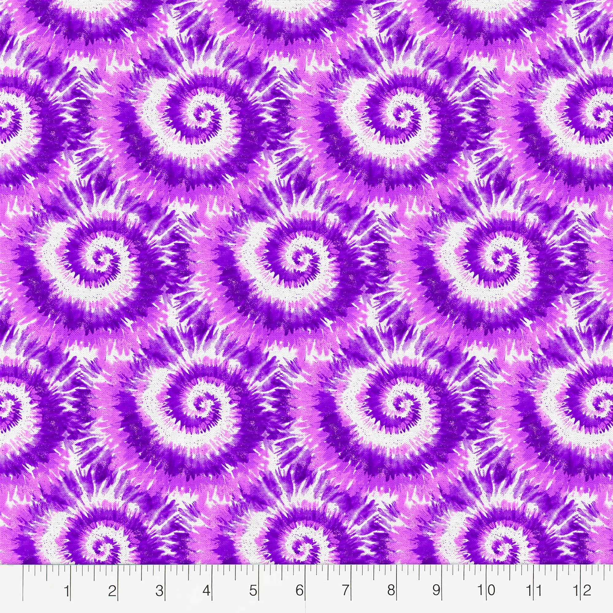 Fabric Editions Purple Tie Dye Cotton Fabric